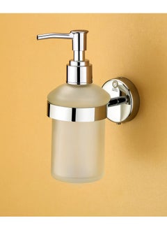 iSTAR iSTAR Stainless Steel Stand Glass Bottle Liquid Soap, Shampoo, Hand wash Dispenser 300 ml Liquid, Gel, Conditioner, Soap, Sanitizer Stand, Shampoo Dispenser (Steel, Clear)  - Image 4