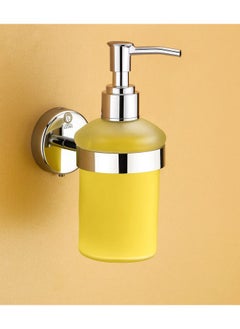 iSTAR iSTAR Stainless Steel Stand Glass Bottle Liquid Soap, Shampoo, Hand wash Dispenser 300 ml Liquid, Gel, Conditioner, Soap, Sanitizer Stand, Shampoo Dispenser (Steel, Clear)  - Image 1