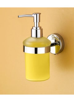 iSTAR iSTAR Stainless Steel Stand Glass Bottle Liquid Soap, Shampoo, Hand wash Dispenser 300 ml Liquid, Gel, Conditioner, Soap, Sanitizer Stand, Shampoo Dispenser (Steel, Clear)  - Image 3