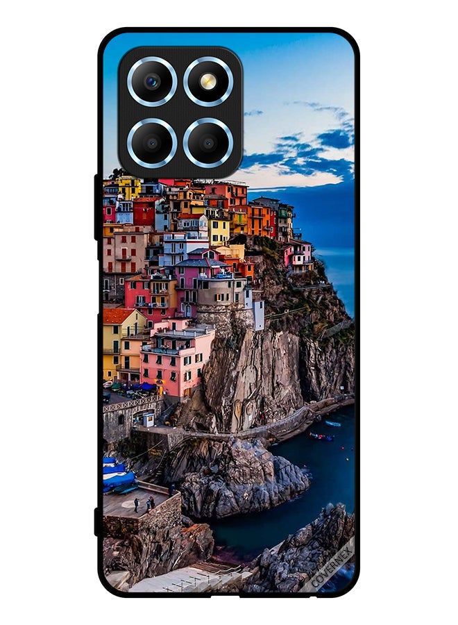 Covernex Protective Case Cover For Honor X8 5G Colorful Houses On The Sea - Image 1