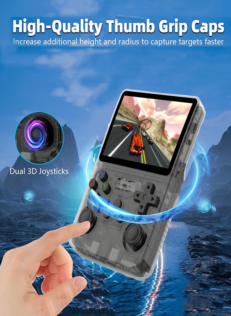 EzzySo R36S Retro Game Console Handheld  3.5'' IPS Screen Support Game Boy and 10+ Emulators 64GB Preloaded with 1000+ Games Dual 3D Joysticks TV Output Rechargeable Battery Ideal Gift for All Ages - Image 4