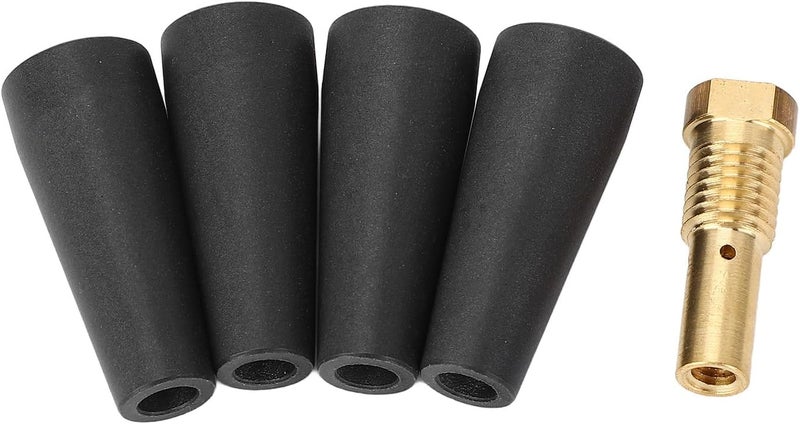4Pcs PTFE Flux Gasless Nozzle with 1Pcs Brass Gas Diffuser Kit, Replacement Nozzle Kit for Century FC90 80GL, Weld, Ti Flux, Chicago Electric, Heat - Image 5