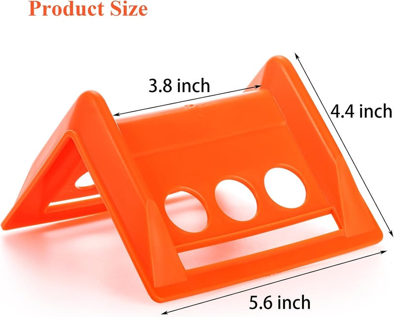 ZENFUN 20 Packs Edge Protectors for Cargo Loads, Flatbed Corner Protectors, Tiedown Plastic Protector, Truck Shipping, Protects Cargo Edges, Orange - Image 2