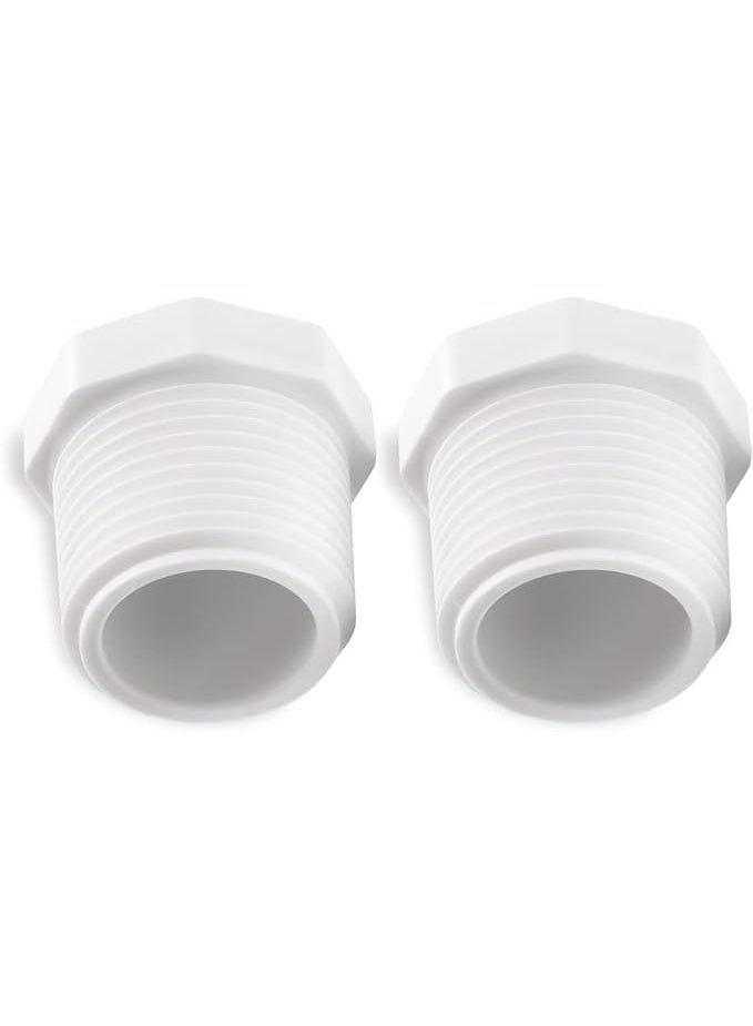 Generic PVC Pipe End Cap 1 Inch Male Threaded Plug – Heavy-Duty PVC ...