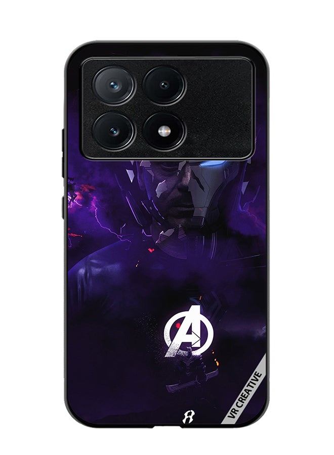 VR CREATIVE Protective Case Cover For Xiaomi Poco X6 Pro Iron Man Avenger Design Multicolour - Image 1