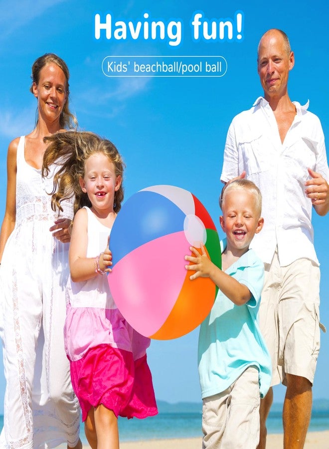 TPCHOIE Beach Balls Bulk,4 Packs 20" BeachBalls Toddler Pool Toys Set,Beach Ball Party Favors,Beach Balls for Kids&Adults,Inflatable Yard Ball,Pool Party Decorations - Image 3