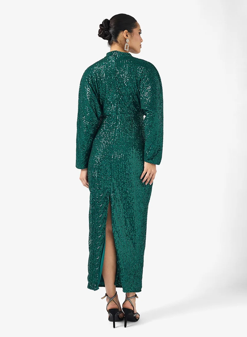 خزانة Shimmer Draped Dress