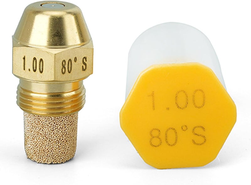 Machined Heavy Duty Metal Nozzel for Burners 80 Degree Industrial Accessory Stove Nozzle - Image 1