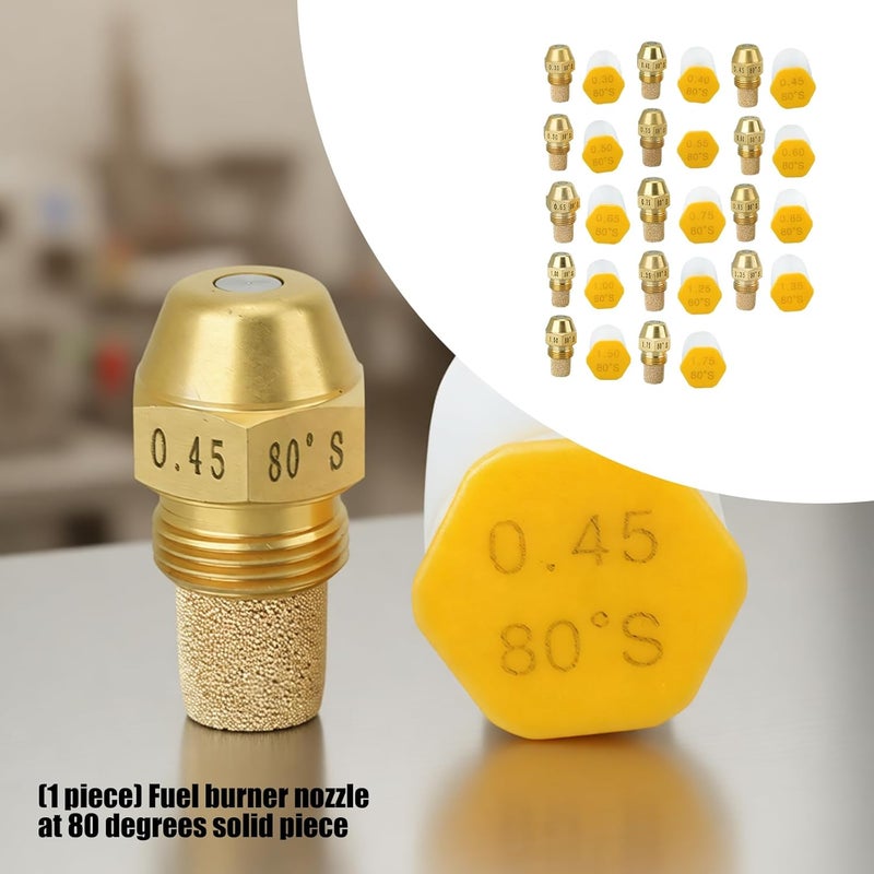 Machined Heavy Duty Metal Nozzel for Burners 80 Degree Industrial Accessory Stove Nozzle - Image 2