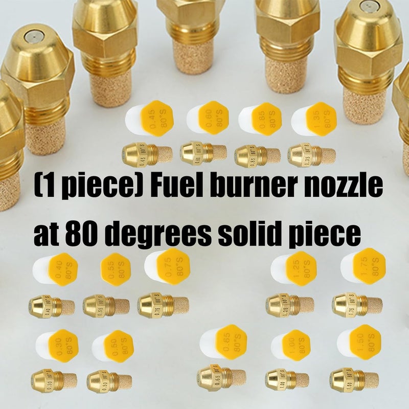 Machined Heavy Duty Metal Nozzel for Burners 80 Degree Industrial Accessory Stove Nozzle - Image 3