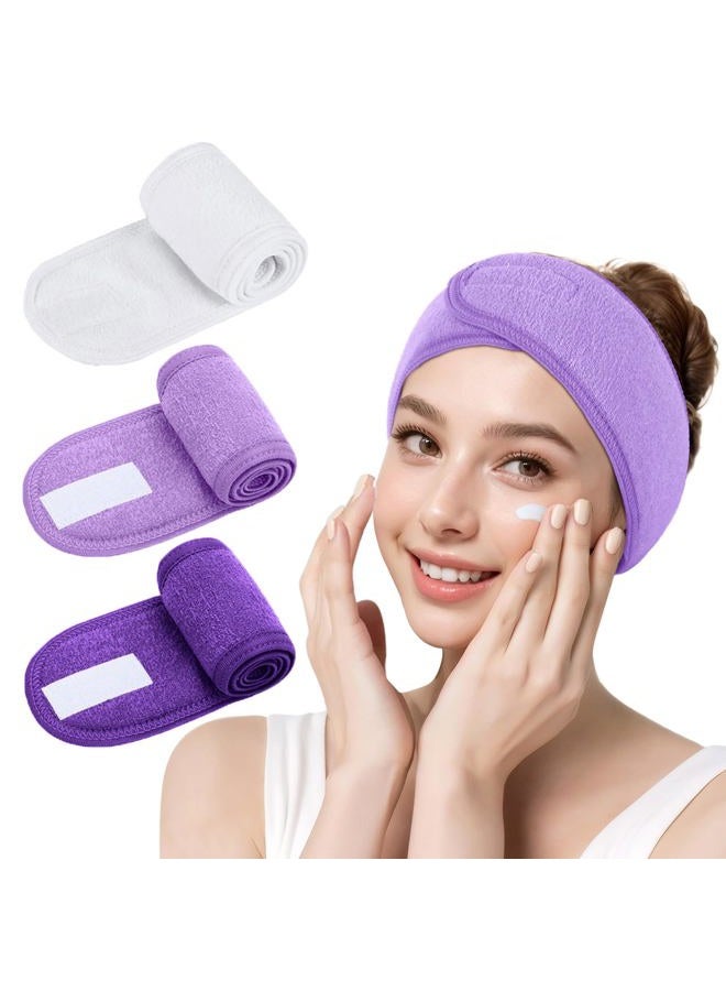 LADES Spa Facial Headband for Women | Adjustable Velcro, Soft Terry Cloth, Washable, Comfortable, Perfect for Makeup, Facials & Sleeping - Image 1