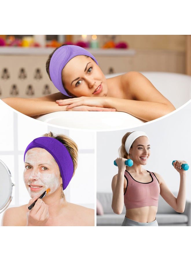 LADES Spa Facial Headband for Women | Adjustable Velcro, Soft Terry Cloth, Washable, Comfortable, Perfect for Makeup, Facials & Sleeping - Image 5