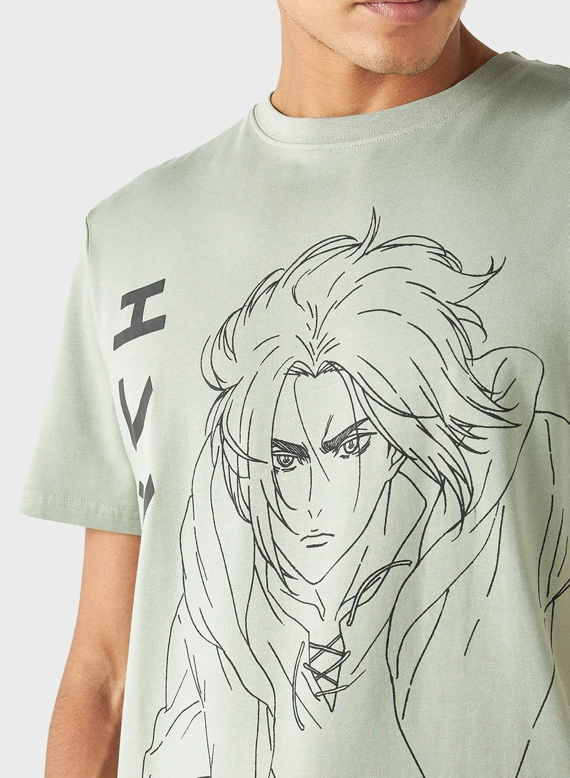 SP Characters Graphic Print T-Shirt