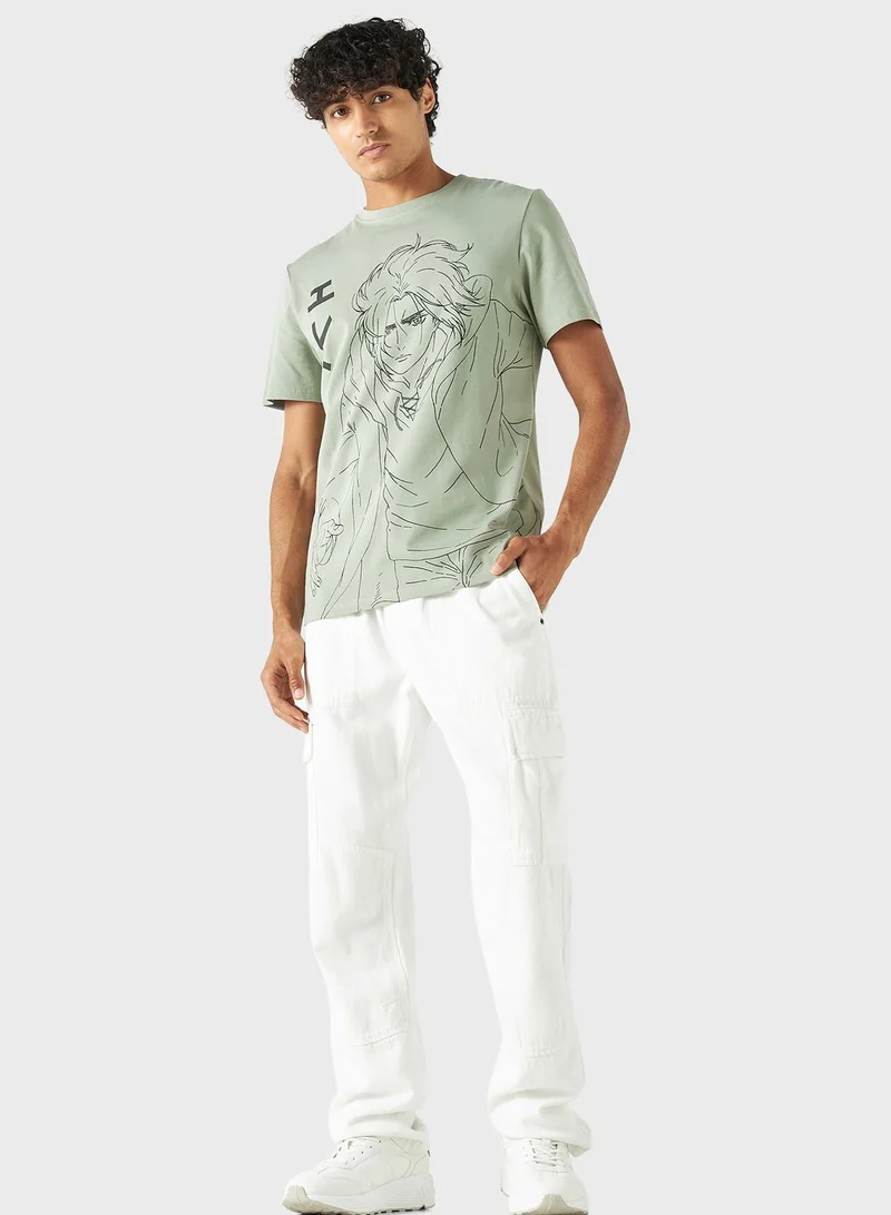 SP Characters Graphic Print T-Shirt