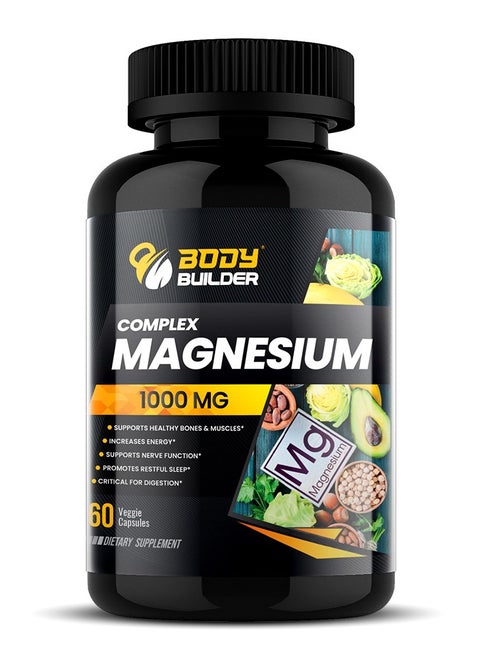 Magnesium 1000 mg-60 Veggie Capsules