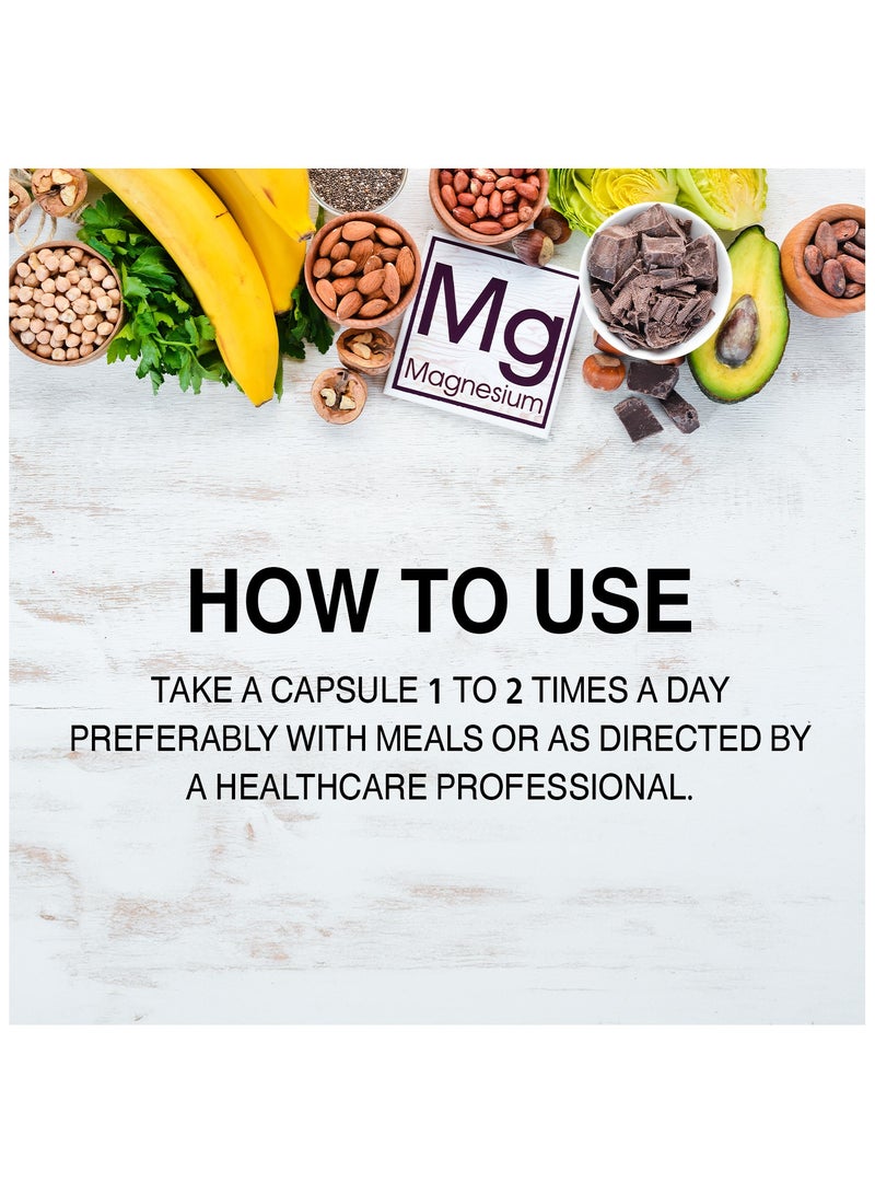 Body Builder Magnesium 1000 mg-60 Veggie Capsules - Image 5