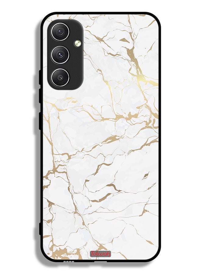 Tolwak Samsung Galaxy A34 5G Protective Case Cover Marble Pattern - Image 1