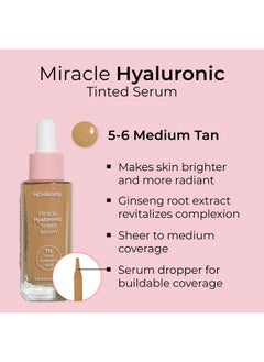 MCoBeauty Miracle Hyaluronic Tinted Serum 56 Medium/Tan Hydration & Glow For Radiant Skin Vegan Cruelty Free Cosmetics  - Image 2