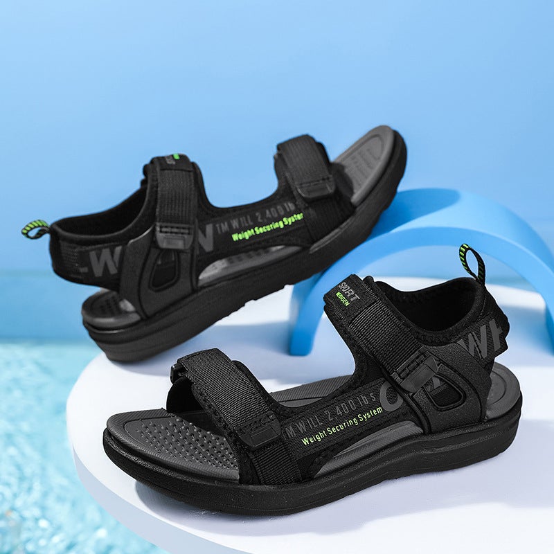 Children'S Sandals Summer Boys' Lightweight Sandals Medium And Big Children Non-Slip Soft Bottom Boys' Beach Shoes - Image 3