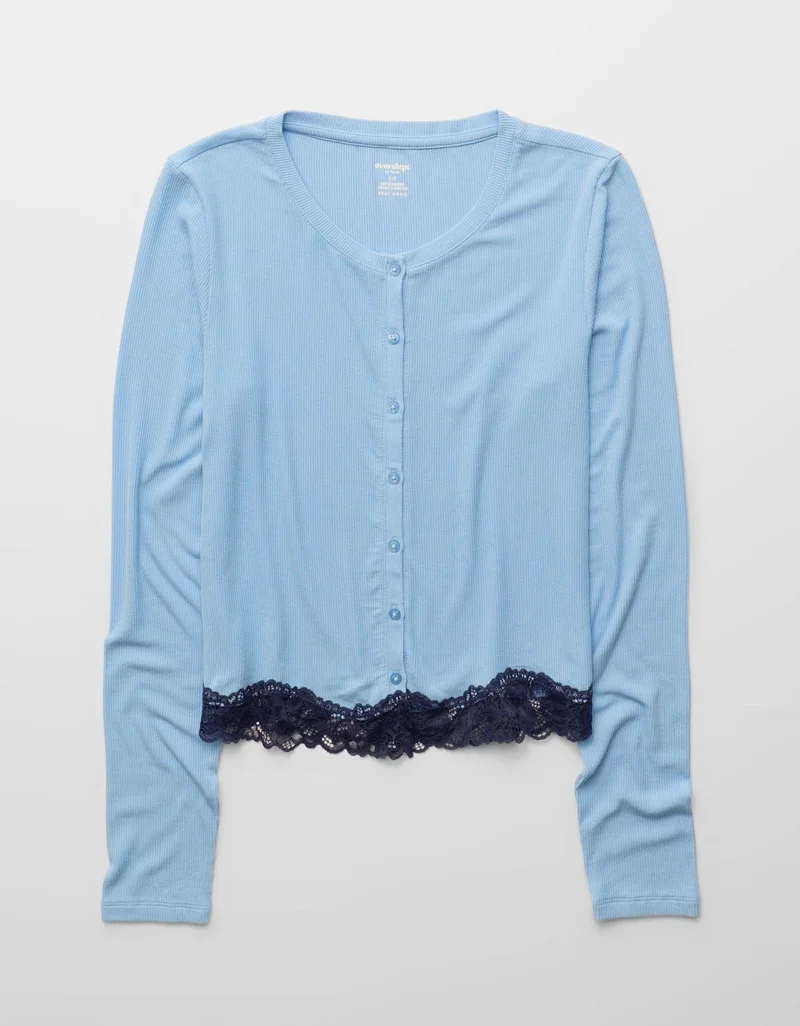 Aerie  OVERSLEPT by Aerie Real Soft Ribbed Cardigan for Women | Best Price UAE