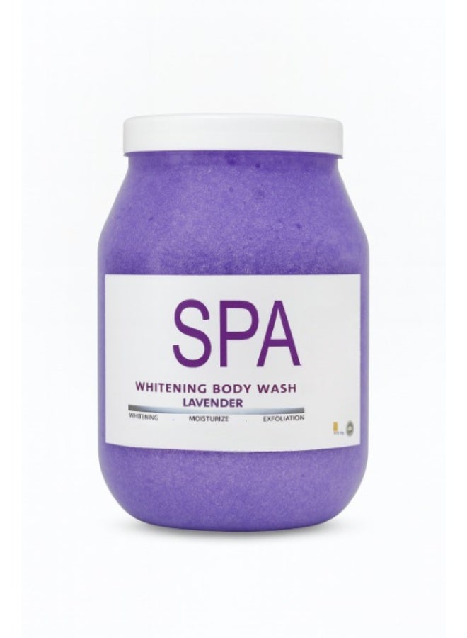 بي زد سبا لافندر غسول الجسم لتفتيح الإشراقة – تقشير طبيعي وترطيب عميق بخلاصة اللمعان – لليدين والقدمين والجسم – 2 كجم - Image 1