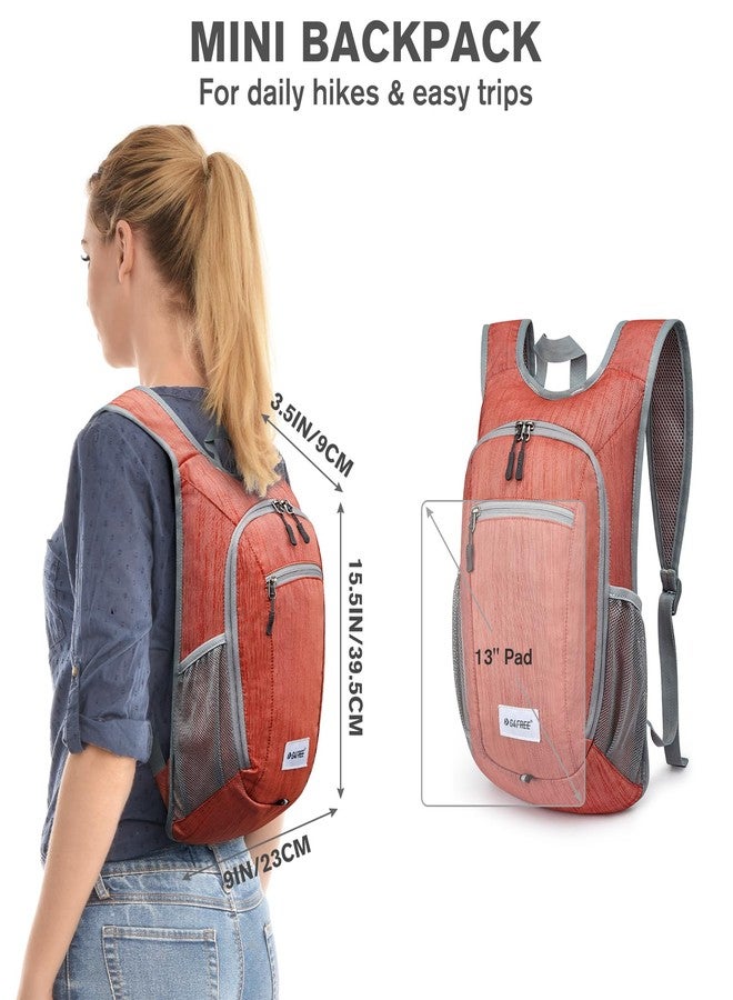 G4Free 10L/15L Hiking Backpack Lightweight Packable Hiking Daypack Small Travel Outdoor Foldable Shoulder Bag(Red) - Image 3