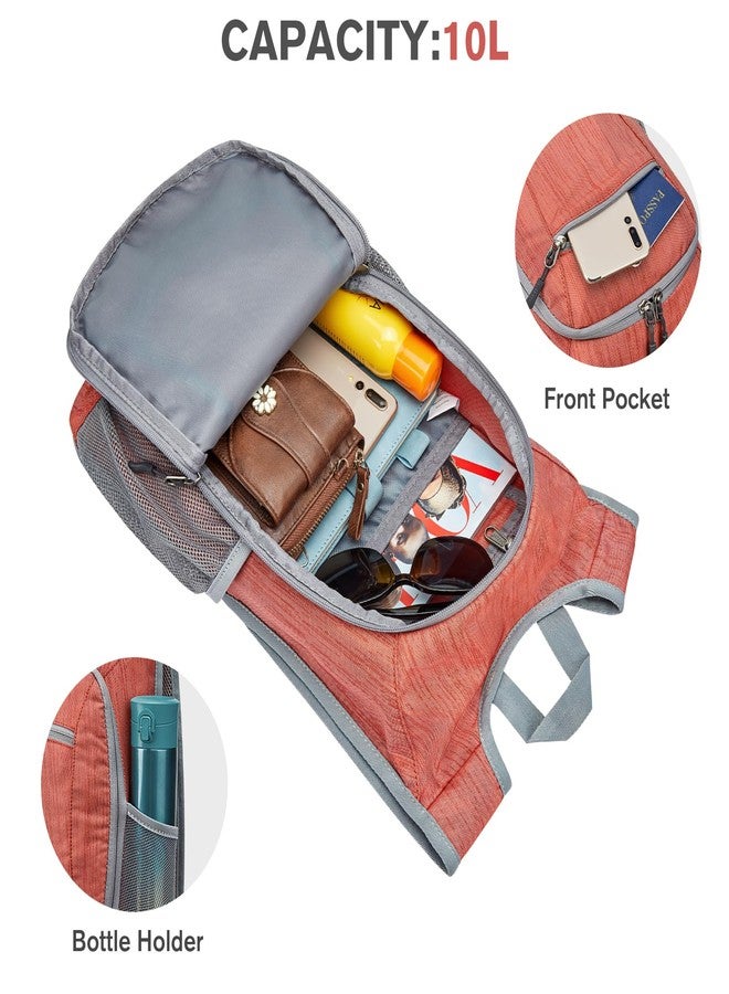 G4Free 10L/15L Hiking Backpack Lightweight Packable Hiking Daypack Small Travel Outdoor Foldable Shoulder Bag(Red) - Image 5