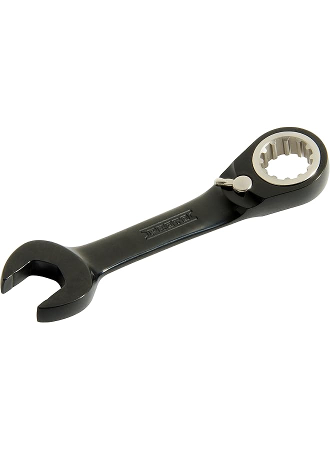 Stanley Industrial Jscvm10S Extra Short Black Reversible Ratchet Wrench 10 Mm 