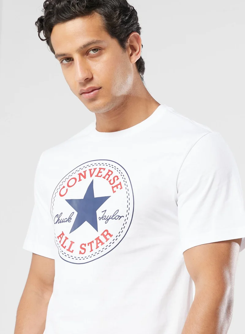 CONVERSE Standard Fit Center Front Large Logo Star T-Shirt
