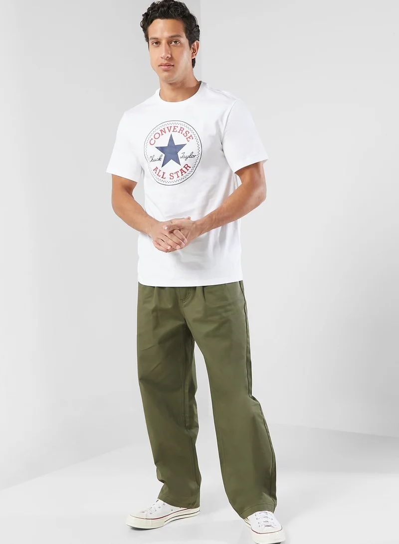 CONVERSE Standard Fit Center Front Large Logo Star T-Shirt
