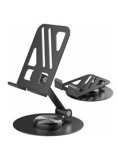 XiuWoo Desktop Phone Stand, Adjustable Phone Holder, Foldable Mobile Phone Stand 360° Rotation Mobile Holder Cellphone Stand for Home and Office  - Image 1