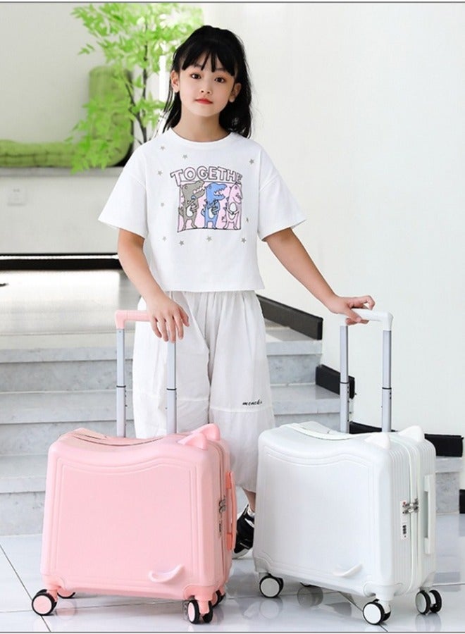 20inch أطفال حقيبة السفر لطيف الصلب حالة السفر ، وتقاسم المنافع المواد 360 درجة كتم حالة السفر -- مضحك وعملية حقيبة سفر للأطفال - Image 3