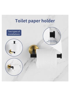 MIXDE 5-Pieces Stainless Steel Round Wall Mounted Bathroom Hardware Set  - Image 4