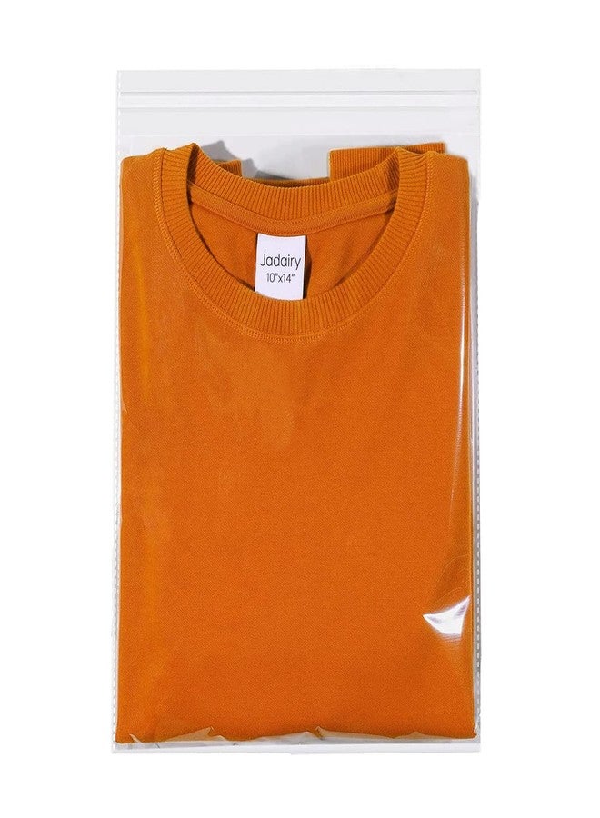 Jadairy Self Sealing Cellophane Bags, Clear Resealable Bags for Packaging Shirt, 10x14 in, 100 Pcs - Image 1