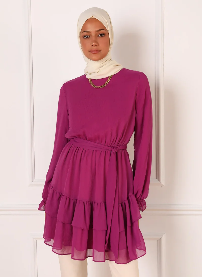 رفقة من مودانيسا Fuchsia - Tunic - Refka