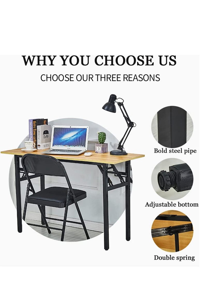 SKY-TOUCH - Folding Table Multi-functional Portable Desk For Computer Camping Garden Picnic Coffee BBQ 80 * 40CM - Image 1