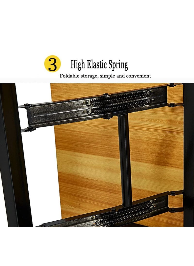 SKY-TOUCH - Folding Table Multi-functional Portable Desk For Computer Camping Garden Picnic Coffee BBQ 80 * 40CM - Image 1