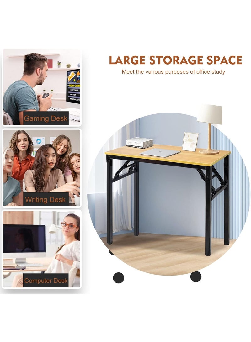 UREVO Folding Table Multi-functional Portable Desk For Computer Camping Garden Picnic Coffee BBQ 80 * 40CM - Image 5