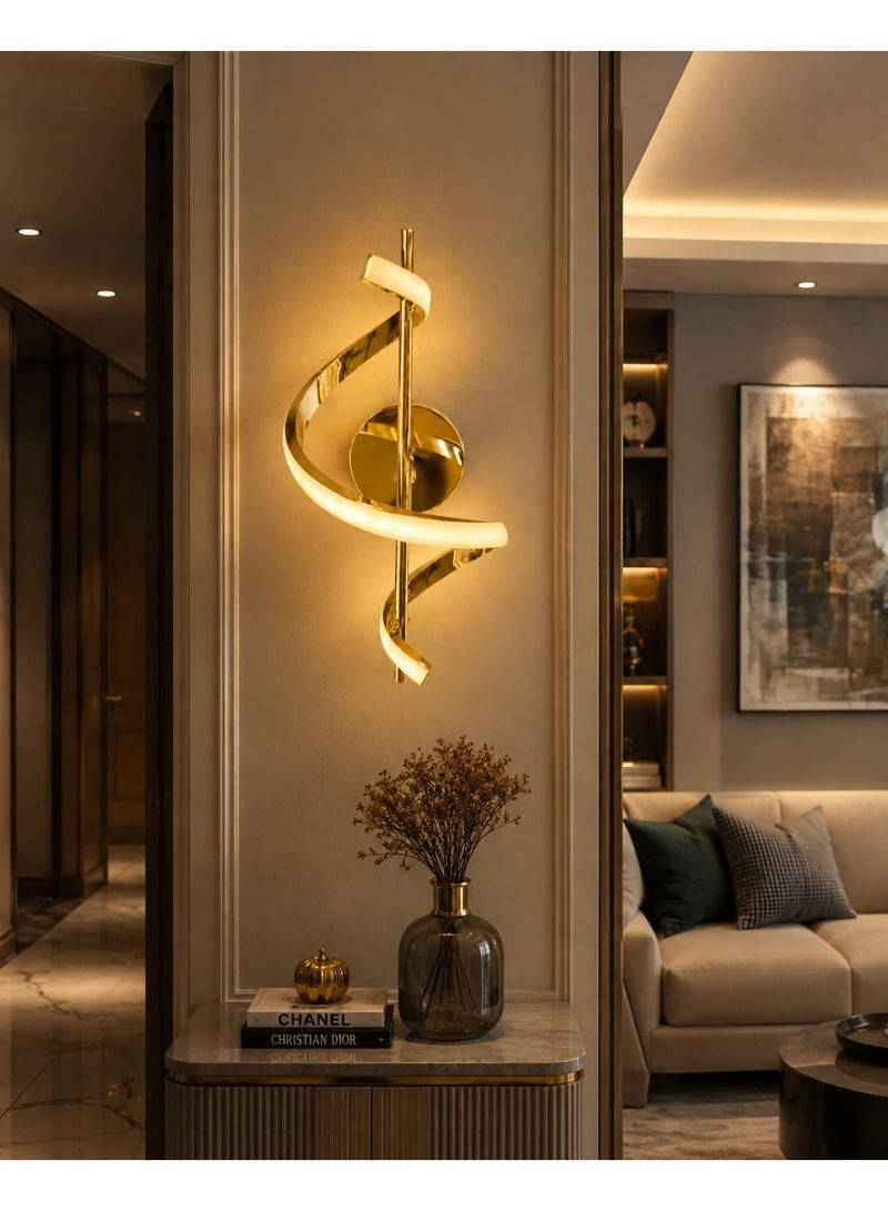 أبليك جداري LED بتصميم حلزوني فاخر - Image 2