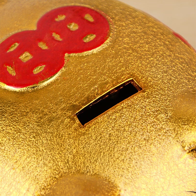 JD Jing Zao TaTanice Piggy Bank, 19CM Long Ceramic Piggy Jar, Fortune Pig Ornament, Birthday Gift - Image 3