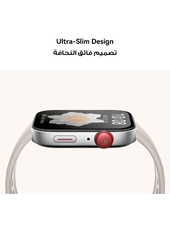 هواوي ايكيت ساعة ذكية Watch Fit 3، شاشة AMOLED مقاس 1.82 بوصة، تصميم مريح وأنيق، مدرب رياضي علمي، إدارة صحية مطورة، متوافقة مع أنظمة iOS وAndroid - Image 2