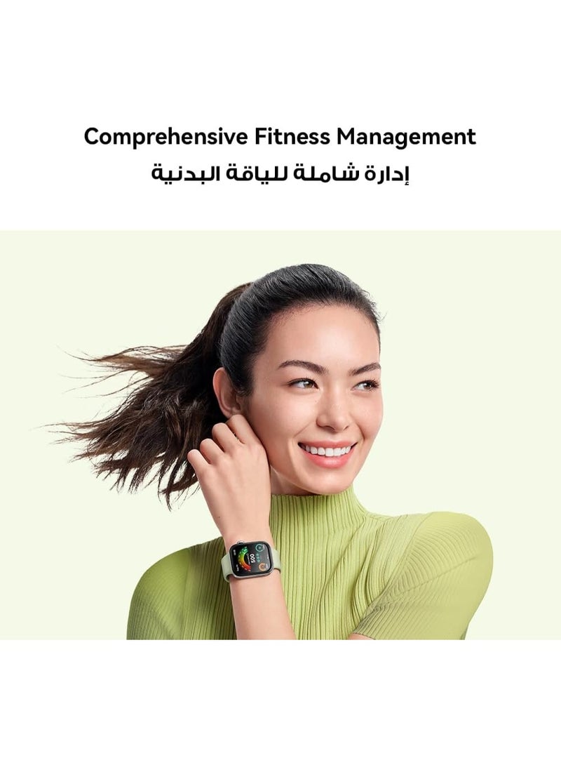 هواوي ايكيت ساعة ذكية Watch Fit 3، شاشة AMOLED مقاس 1.82 بوصة، تصميم مريح وأنيق، مدرب رياضي علمي، إدارة صحية مطورة، متوافقة مع أنظمة iOS وAndroid - Image 4