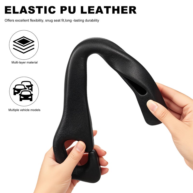 Zecirl Car Seat Gap Filler 2 Pack,No Drop Seat Guard,Drop Seat Gap fillers Between Seat and Console Stop Things from Dropping (Black) - Image 2