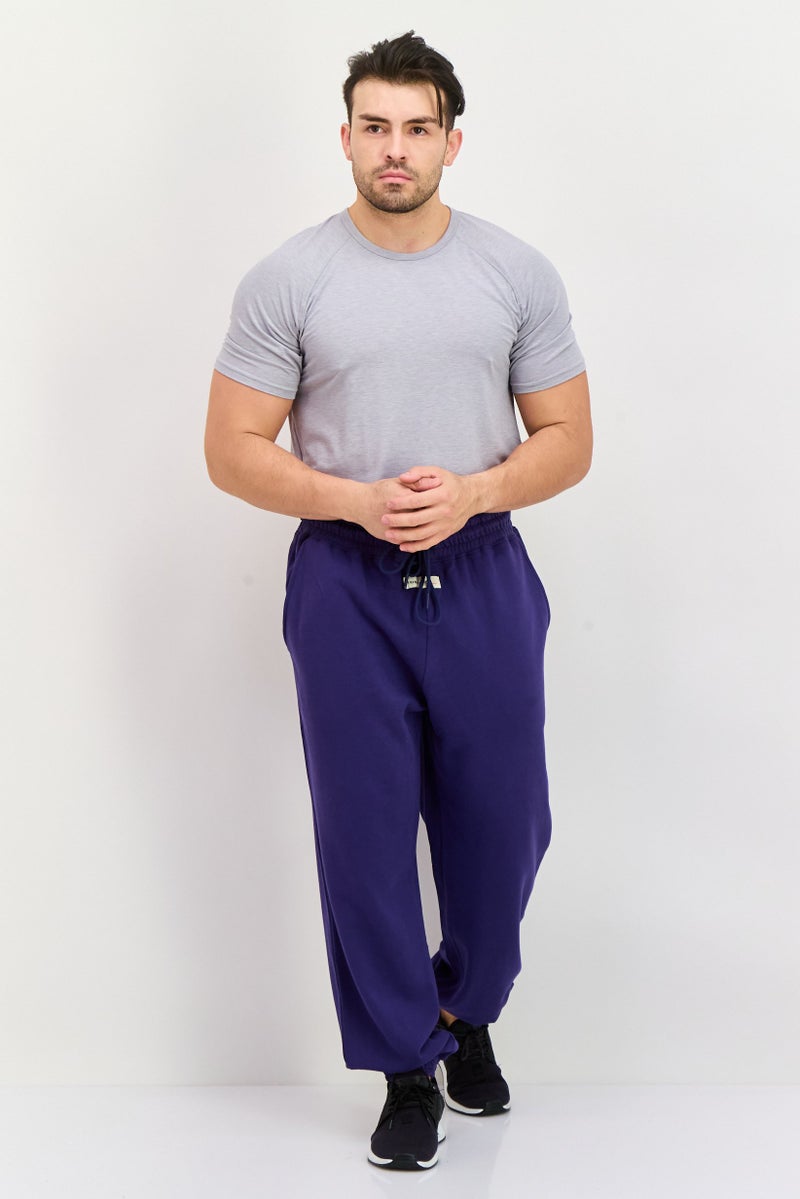 TRIBE OF 6 سروال جوجر عادي للرجال، لون أزرق داكن - Image 4