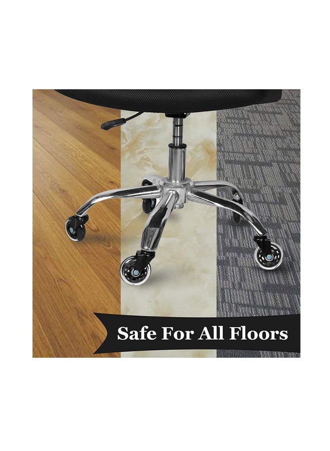 NIBEMINENT 5-Piece Office Chair Swivel Caster Wheel Black 2.5inch - Image 2