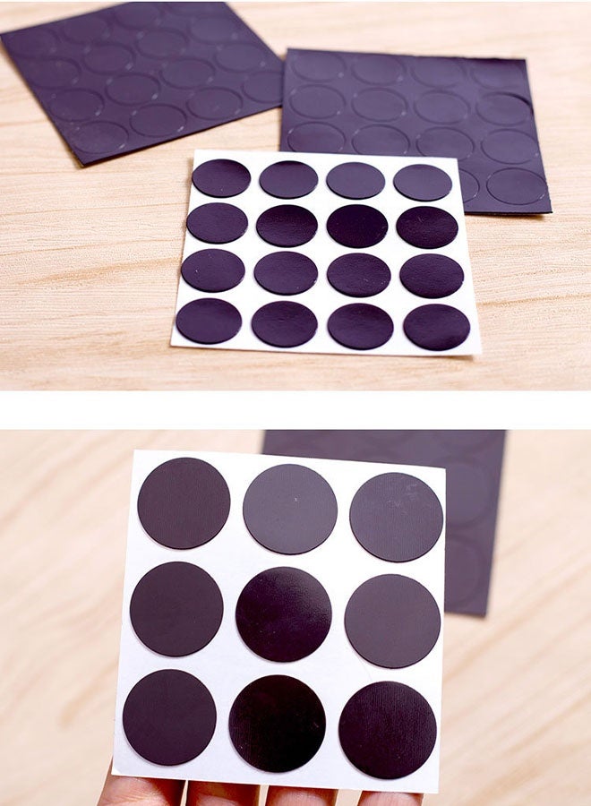 نقاط مغناطيسية 160 قطعة - مغناطيس دائري مع خلفية لاصقة، قطر الدائرة 19 ملم على 10 شرائط لاصقة، مع خلفية لاصقة قوية. مثالية للأعمال اليدوية، مشاريع الفن، الصناعة والثلاجة. - Image 2