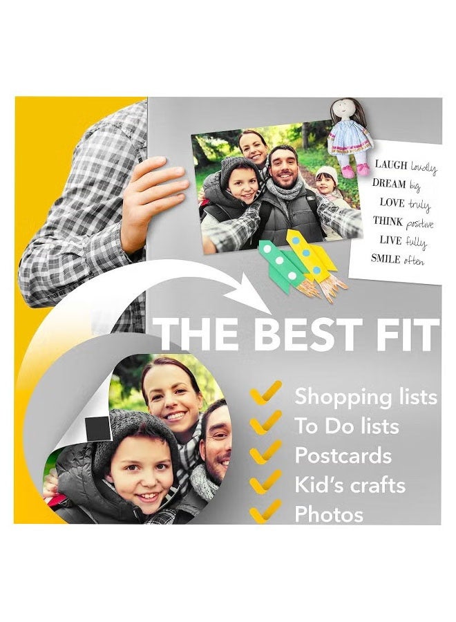 نقاط مغناطيسية 160 قطعة - مغناطيس دائري مع خلفية لاصقة، قطر الدائرة 19 ملم على 10 شرائط لاصقة، مع خلفية لاصقة قوية. مثالية للأعمال اليدوية، مشاريع الفن، الصناعة والثلاجة. - Image 3