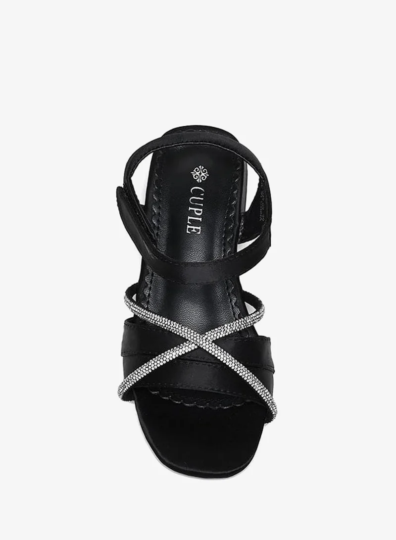 Cuple Girls embellished slide sandals
