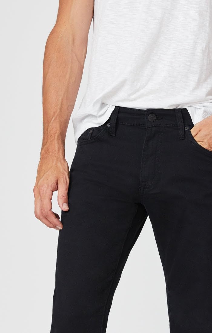 Mavi Zach Men's Straight Leg Regular Rise Jeans for Men â€“ Casual Pants â€“ Stretchable Men's â€“ 34" Waist and 32" Length, Black Williamsburg - Image 2
