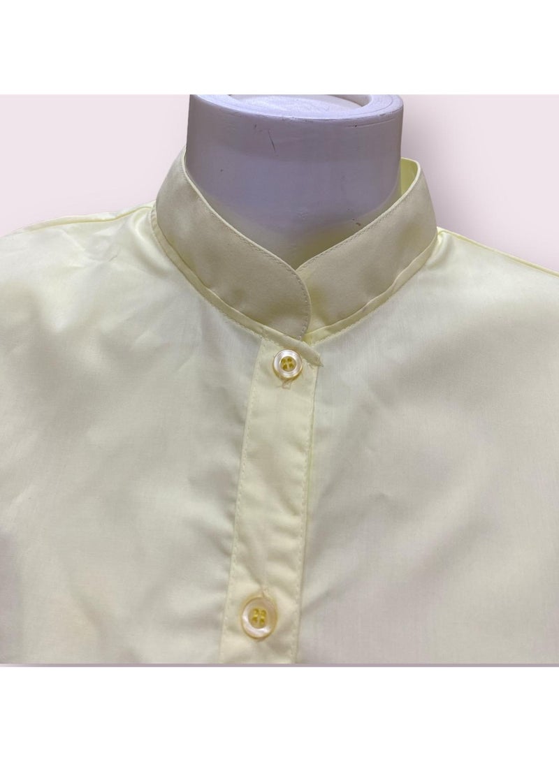 My school Yellow half collar shirt from my school  - Image 1